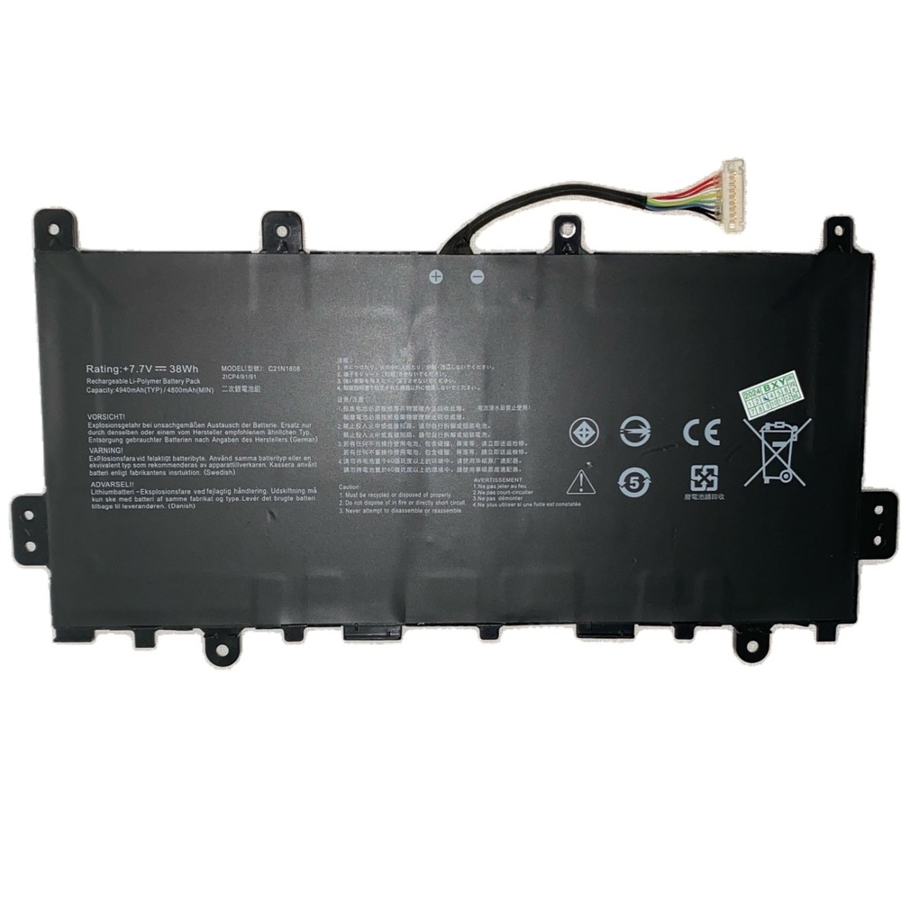 38Wh 7.7V 4940mAh C21N1808 Laptop Battery Replacement for Asus Chromebook